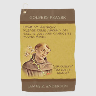 Serviette De Golf Boules de golf perdues de saint patron de St