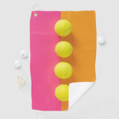 Serviette De Golf Boules de tennis Monogramme personnalisées (En situation)