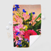 Serviette De Golf Bouquet Floral Bouquet Golf Balls (En situation)