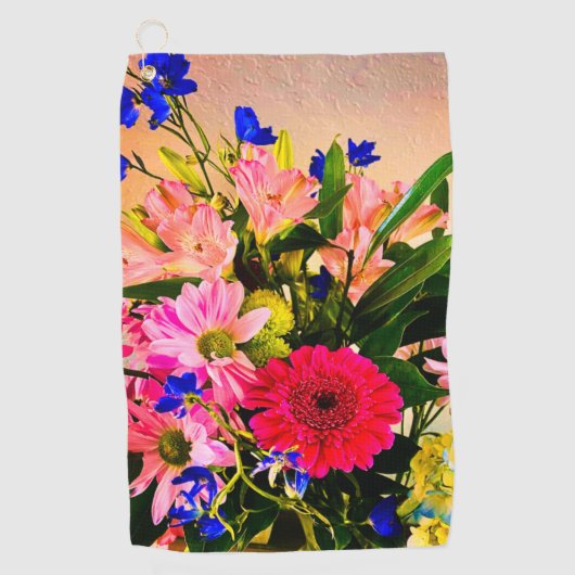 Serviette De Golf Bouquet Floral Bouquet Golf Balls (Devant)
