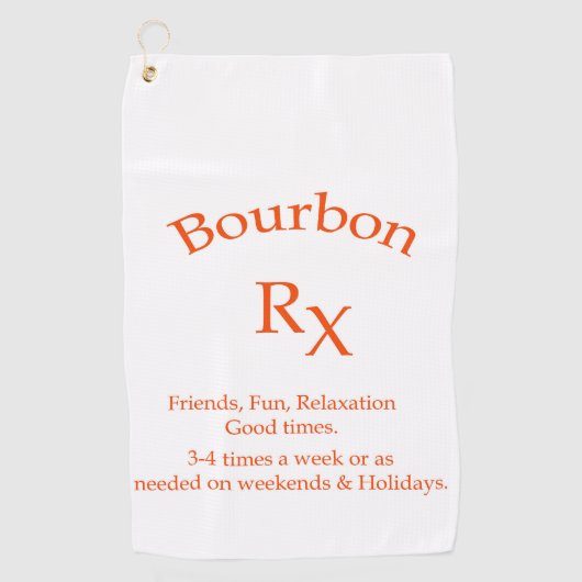 serviette de golf bourbon (Devant)