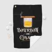 Serviette De Golf Bourbon Et Cigares (En situation)