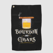 Serviette De Golf Bourbon Et Cigares (Devant)