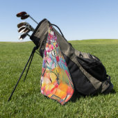 Serviette De Golf Bouteilles colorées (Vert)