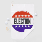 Serviette De Golf Bouton Élection (En situation)