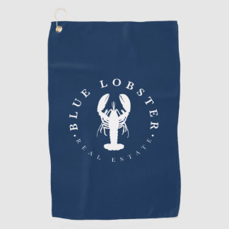 Serviette De Golf Bouton Immobilier Homard Bleu