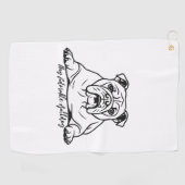 Serviette De Golf Bouvier adorable (Horizontal)
