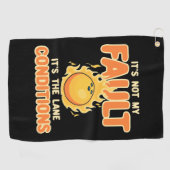 Serviette De Golf Bowling C'Est L'État De La Voie (Horizontal)