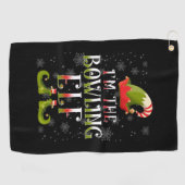 Serviette De Golf Bowling Elf Christmas (Horizontal)