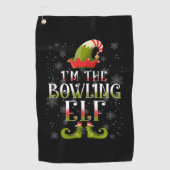Serviette De Golf Bowling Elf Christmas (Devant)