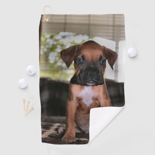 Serviette De Golf Boxer Baby (En situation)