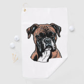 Serviette De Golf Boxer Buddy Humoristique Protective (En situation)