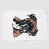 Serviette De Golf Boxer Buddy Humoristique Protective (Horizontal)