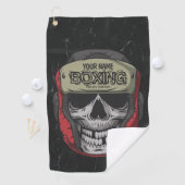Serviette De Golf Boxer Fight Club Skeleton Boxer Gym (En situation)