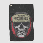 Serviette De Golf Boxer Fight Club Skeleton Boxer Gym (Devant)