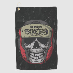 Serviette De Golf Boxer Fight Club Skeleton Boxer Gym