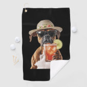 Serviette De Golf Boxeur (En situation)