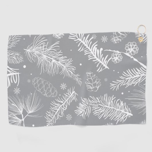 Serviette De Golf Branches et pin 4 (Horizontal)