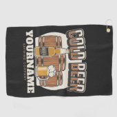 Serviette De Golf Brasserie en chêne froid personnalisée Brasserie e (Horizontal)