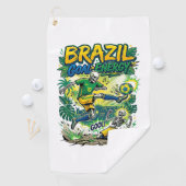 Serviette De Golf Brésil Énergie de but Skeleton Nations Creati (En situation)