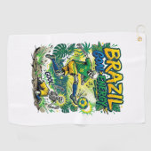 Serviette De Golf Brésil Énergie de but Skeleton Nations Creati (Horizontal)