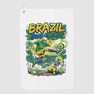 Serviette De Golf Brésil Énergie de but Skeleton Nations Creati