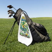 Serviette De Golf Brésil Énergie de but Skeleton Nations Creati (Vert)