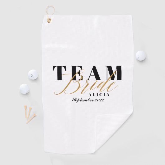 Serviette De Golf BRIDE D'ÉQUIPE À Deux TONS  (En situation)