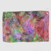 Serviette De Golf Brillants de violets verts rose gris couleurs (Horizontal)