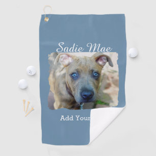Serviette De Golf Brindle Pit Bull Puppy par Shirley Taylor