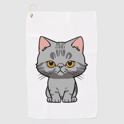 Serviette De Golf British Shorthair (Devant)