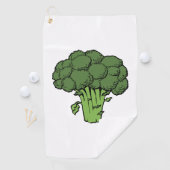 Serviette De Golf Broccoli vert (En situation)