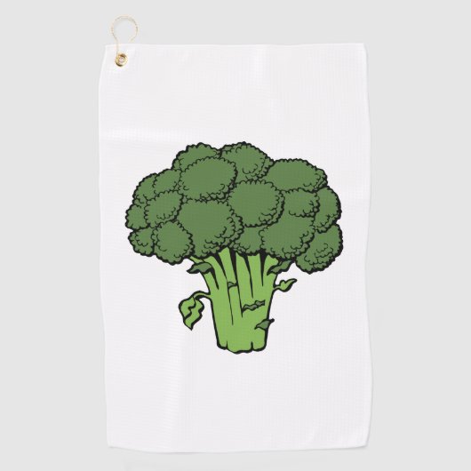 Serviette De Golf Broccoli vert (Devant)