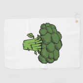 Serviette De Golf Brocoli vert (Horizontal)