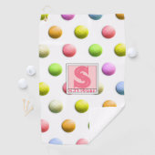 Serviette de golf brodée pour femmes (En situation)