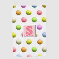Serviette de golf brodée pour femmes