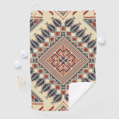 Serviette De Golf Broderie palestinienne traditionnelle (En situation)