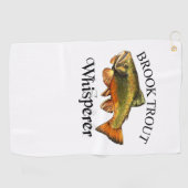 Serviette De Golf Brook Trout Whisperer Light Fishing Towne (Horizontal)