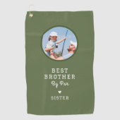 Serviette De Golf Brother Soeur Photo Best Brother Par Par Par (Devant)