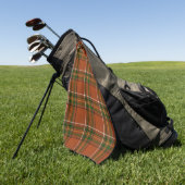 Serviette De Golf Brown Earthy Plaid Tartan  (Vert)