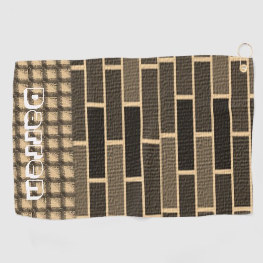 Serviette de golf Brown en brique (Horizontal)