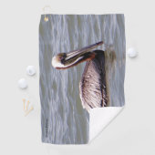Serviette de golf Brown Pelican (En situation)