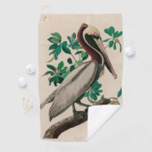 Serviette De Golf Brown Pelican Birds of America Audubon (En situation)