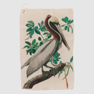 Serviette De Golf Brown Pelican Birds of America Audubon Imprimer