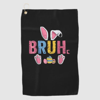 Serviette De Golf Bruh Bunny Pâques mignonne mème pour les enfants _