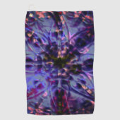 Serviette De Golf Brûlé texture rugueuse violet foncé à violet taché (Devant)