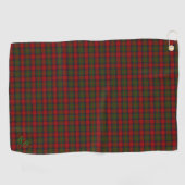 Serviette De Golf Buccleuch Tartan officiel avec monogramme / initia (Horizontal)