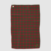 Serviette De Golf Buccleuch Tartan officiel avec monogramme / initia (Devant)