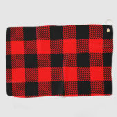 Serviette De Golf Buffalo Check Pays Motif Lumberjack Plaid (Horizontal)