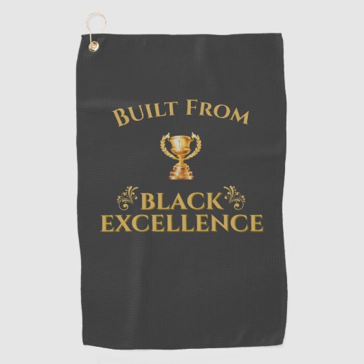 Serviette De Golf Built From Black Excellence Legacy  (Devant)